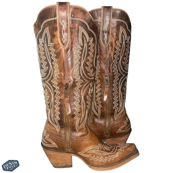 ARIAT Women’s CASANOVA SHADES OF GRAIN Snip Toe Tall Western/Cowboy BOOTS | NEW - Picture 9 of 16